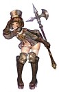 韩国 IMC GAMES 最新公布的RPG游戏《救世之树 Tree Of Savior》人设，命运和死亡女神，清新婉约的设计风格，角色设计师： AD Maggi（AD 마기） （source：O网页链接 ）