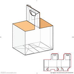 尹端端采集到包装展开/盒型