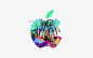 Check out these custom logos Apple made for its October 30th event : The Apple logo has never looked this good.