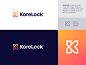 KoreLock - Logo Design  smart lock connect logo design branding lettermark monogram letter monogram o p q r s t u v w x y z a b c d e f g h i j k l m n t h e q u i c k b r o w n f o x creative logo gradient logo arrow core kore remote lock door