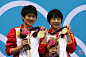 【第10金】
北京时间7月31日22:00，伦敦奥运会跳水项目的第四枚金牌在女子双人十米台项目上诞生，在国际大赛上从未失手的中国组合陈若琳/汪皓以368.40分摘得桂冠。最后一跳中国组合以88.32的高分完美收官，此时根据对手最后一跳难度系数计算分数，所有对手即便跳出满分也无法超越陈若琳/汪皓，因此金牌提前锁定。最终银牌和铜牌分别被墨西哥和加拿大组合获得。