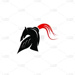 矢量,计算机图标,头盔,空的,运动,勇士,品牌名称,吉祥物,绘画插图