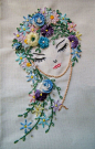 I ❤ embroidery . . . beautifully done, Brazilian Dimensional Embroidery: