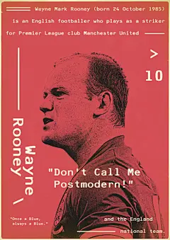 一套不错的复古风格足球明星海报设计（部分三）_大声设计