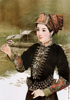 各少数民族真人画像 #美女##清纯##摄影##视觉##插画##动画##漫画#