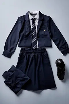 AI数字艺术服装校服图片