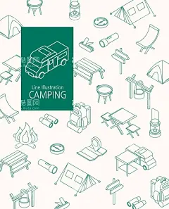 露营  - 源文件下载【酷图网】露营,露营元素,露营素材,露营背景,线条露营,线描露营,露营海报,露营工具,露营必备,篝火,帐篷,露营图标,手电筒,背包,望远镜,户外用具,生活休闲插画,