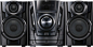 LG - 200W 3-Disc Hi-Fi Shelf System - Black - Front Zoom