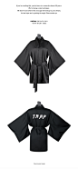 【DMTRAP】18ss TRAP系列 和服款暗黑外穿睡袍睡衣丝滑外套-淘宝网
