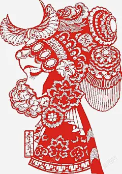 古典剪纸装饰 票友 素材 花旦图案 设计 霸王别姬 元素 免抠png 设计图片 免费下载 页面网页 平面电商 创意素材