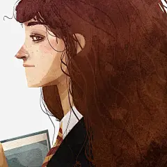女孩侧面水彩漫画免抠素材 页面网页 平面电商 创意素材 png素材