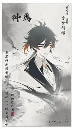 璃月角色的绝美古风水墨壁纸_8_凯姥的星月刃(全员粉)_来自小红书网页版