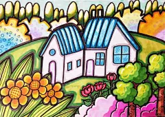 原创马克笔风景画合集 适合7岁以上宝贝 - 小红书