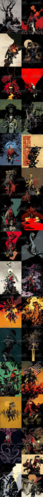 卡通插画素材 欧美暗黑漫画风格 人物角色造型 游戏原画设定 图集-淘宝网