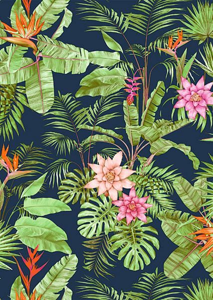 pattern, tropical, a...