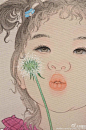 靳晓芳《妞妞系列》81美术馆：工微当代——当代中国工笔画名家学术邀请