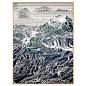 新中式玄关装饰画立体砂岩雕刻实物画样板房背景墙客厅书房抽象画-淘宝网