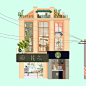 生活气息，街边小店。#艺术秀#<br/>作者：兰阿伯 #手帐素材插画手绘#