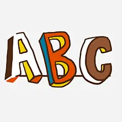 卡通手绘彩绘字母矢量图高清素材 ABC 大写字母 字母 学习 学校 英文字母 矢量图 免抠png 设计图片 免费下载