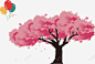 手绘樱花树 页面网页 平面电商 创意素材