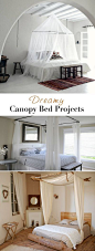 Dreamy Canopy Bed Projects • Lots of Ideas & DIY Tutorials!