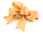 Royalty-free Image: Gold Satin Bow Ribbon