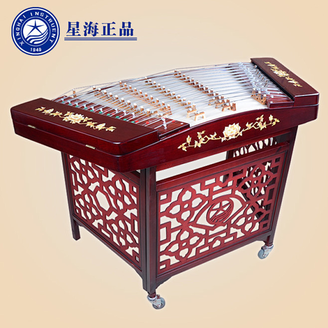 【华乐乐器专营店】扬琴星海红麦草花402扬琴8621T-1洋琴杨琴乐器套餐优惠1000元包邮#麦草##扬琴##洋琴##