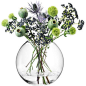 LSA International Globe Vase - Clear - 26cm