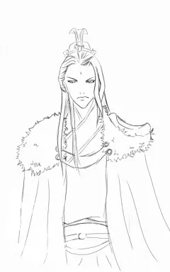 160张古风手绘线稿图片 古风动漫插画线稿图片素材 古风白描图_www.youyix.com