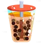 Bubble TeaStreet food icons in flat style.