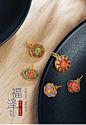 明牌珠宝黄金吊坠 足金珐琅烧蓝福泽如意福锁串珠ASY0198 定价-tmall.com天猫