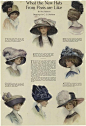 欧洲女性帽子图鉴。选帽、戴帽是欧洲名流家族的必修课程，帽子是名媛佳丽优雅登场的必备行头，甚至会成为能否得到皇室成员认可的重要装备。在欧洲皇室，不会戴帽的女人和一个不懂礼仪的女人一样是绝对不招人待见的角色。