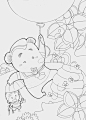 儿童画可爱的小熊系列_六一儿童网