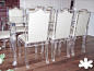 Acrylic furniture - Lucite Acrylic dining table with 8 acrylic chairs - TAVOLI PRANZO IN PLEXIGLASS |