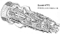 大量飞机发动机结构图 -