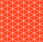 Retro Orange Triangles fabric by stoflab for sale on Spoonflower - custom fabric, wallpaper and wall decals