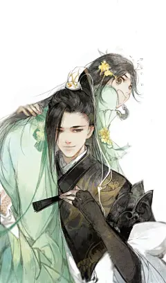 一组高质量古装人物插画作品欣赏！人物造型漂亮画风相当唯美