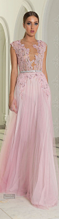 Fall in love with pink with this stunning Abed Mahfouz Fall Winter 2014-2015 dress: 