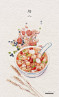 腊八节，画一碗腊八粥送给你_李Shine__插画师作品_涂鸦王国gracg