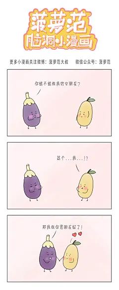 更多小漫画关注微博：菠萝范大叔 微信公众号：菠萝范
#漫画# #暖心# #脑洞#