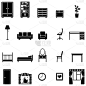 一套 20 家具图标