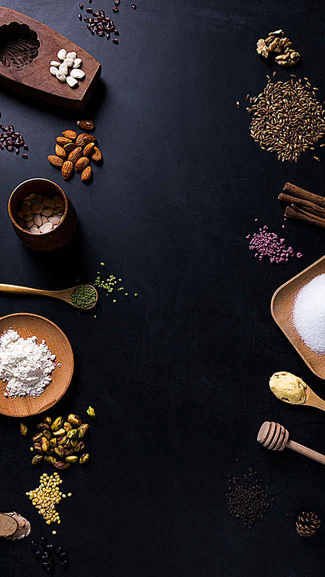 简约清新文艺美食h5背景