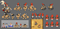 Several concept arts of Relic Rumble