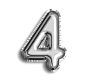 金色银色玫瑰金质感英文字母数字文字派对气球字PSD元素PNG素材
