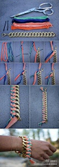 又来一个金属味儿的编织手绳~@北坤人素材