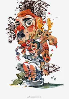 夸张的人形图案设计
.
人物插画艺术家
.
Viktor Miller-Gausa
.
手绘插画人物 ​​​​