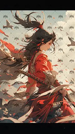 AI版权图古风女81