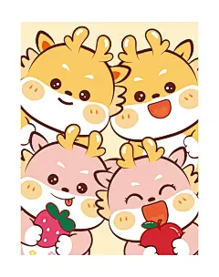 小飞龙画龙卡通可爱插画生肖儿童05 2