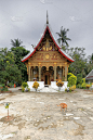 佛寺巴伐竹林寺的sim - vihan会馆。皇太后Prabang-Laos.4434