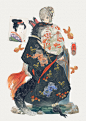 华丽而复古，神秘又惊艳。ins：yogisya ​via  @ins插画 ​​​​